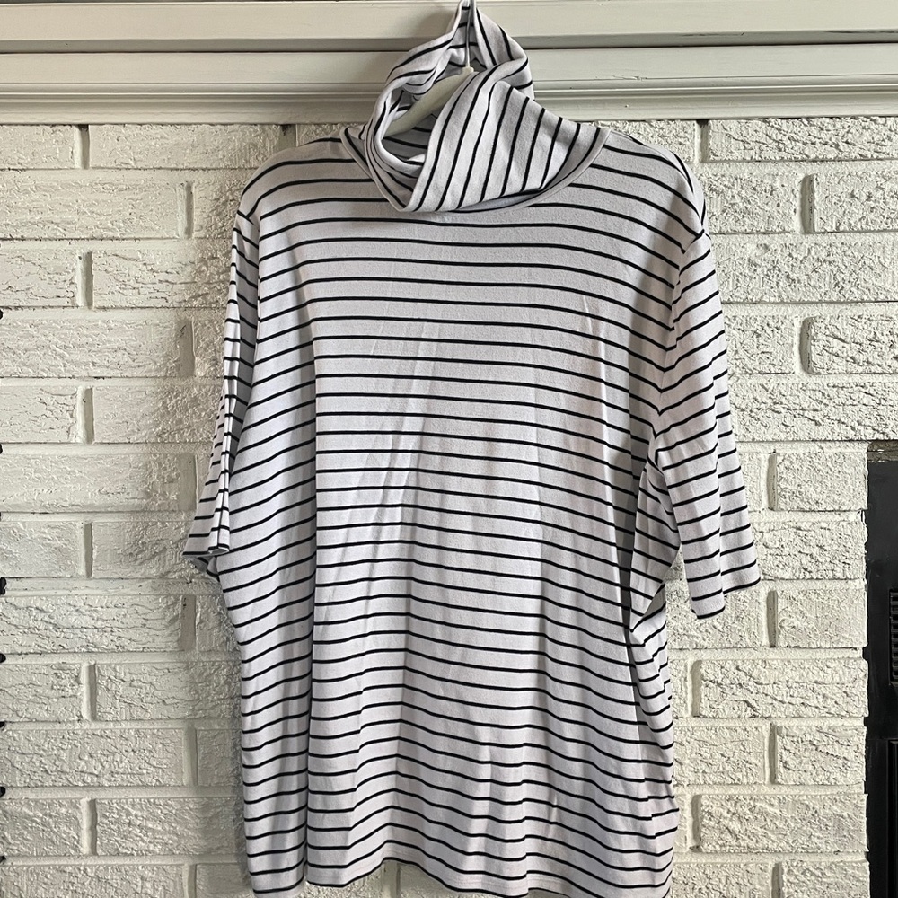 Plus size cotton turtle neck, Ava & Vic, 4x